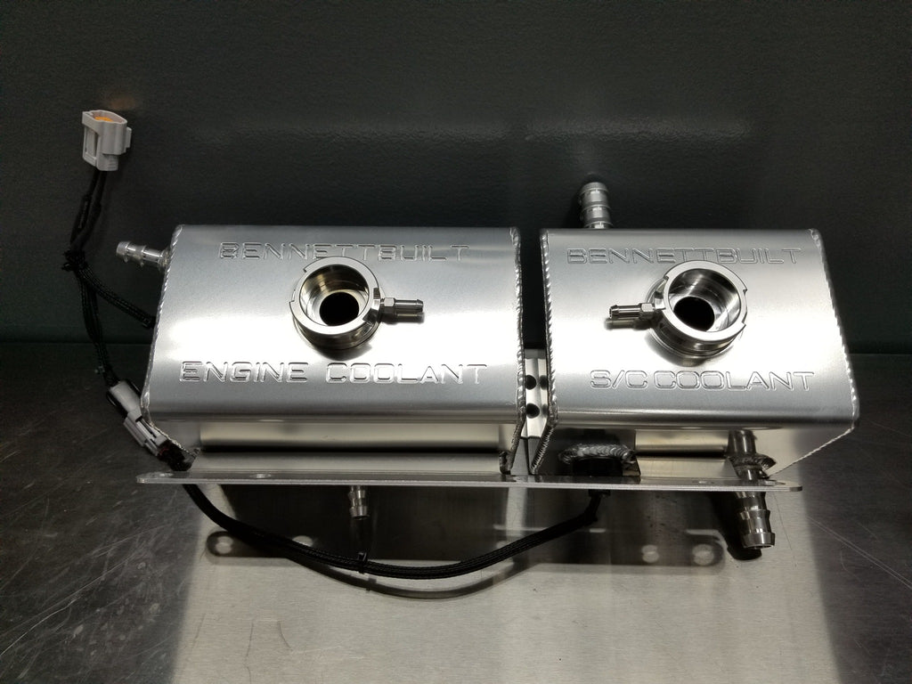 Custom dual coolant tank setup Rx8 / Pettit Supercharger